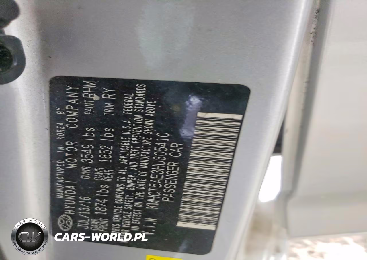 2017 Hyundai Accent Se VIN:KMHCT5AE3HU305410 - 14