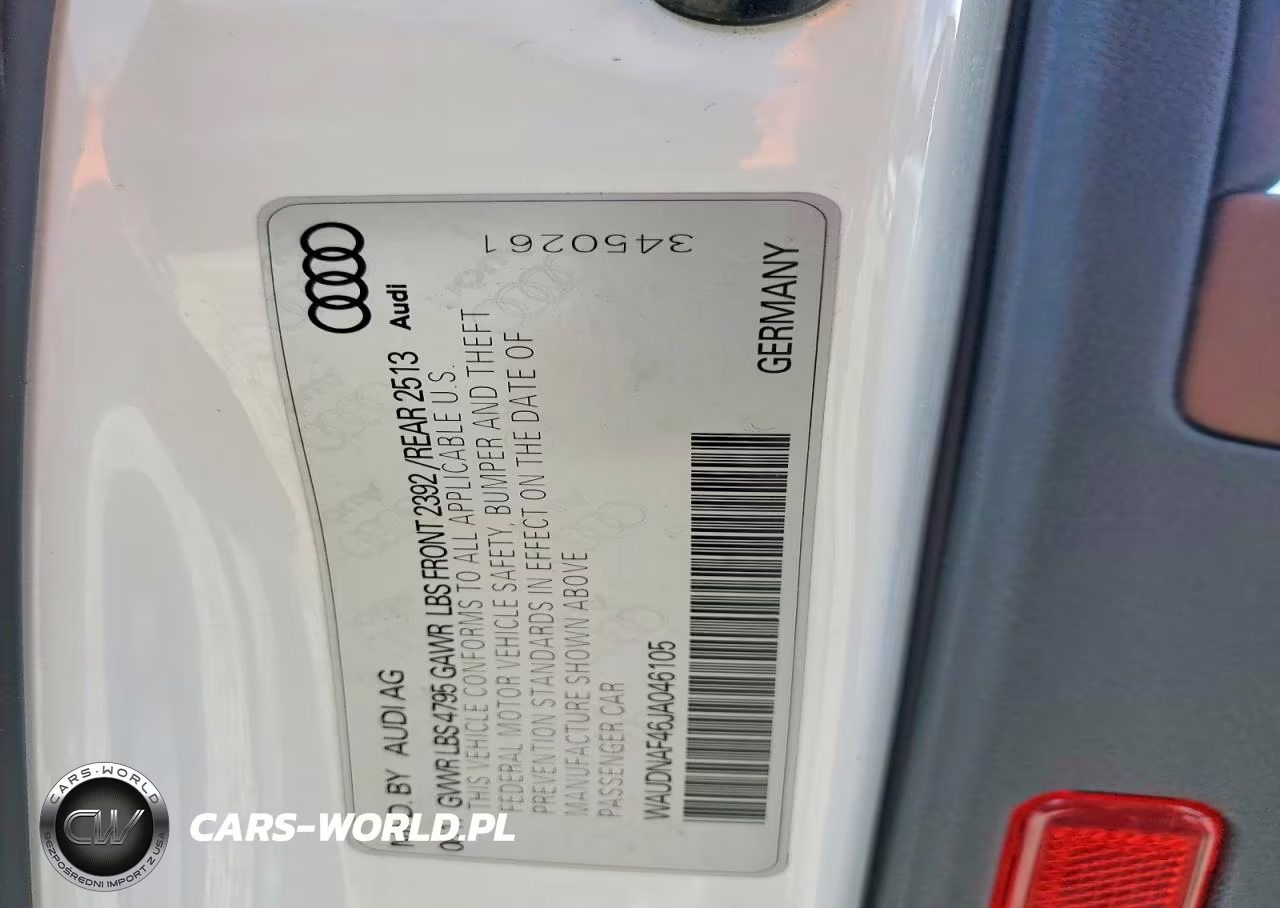 2018 Audi A4 Premium VIN:WAUDNAF46JA046105 - 12