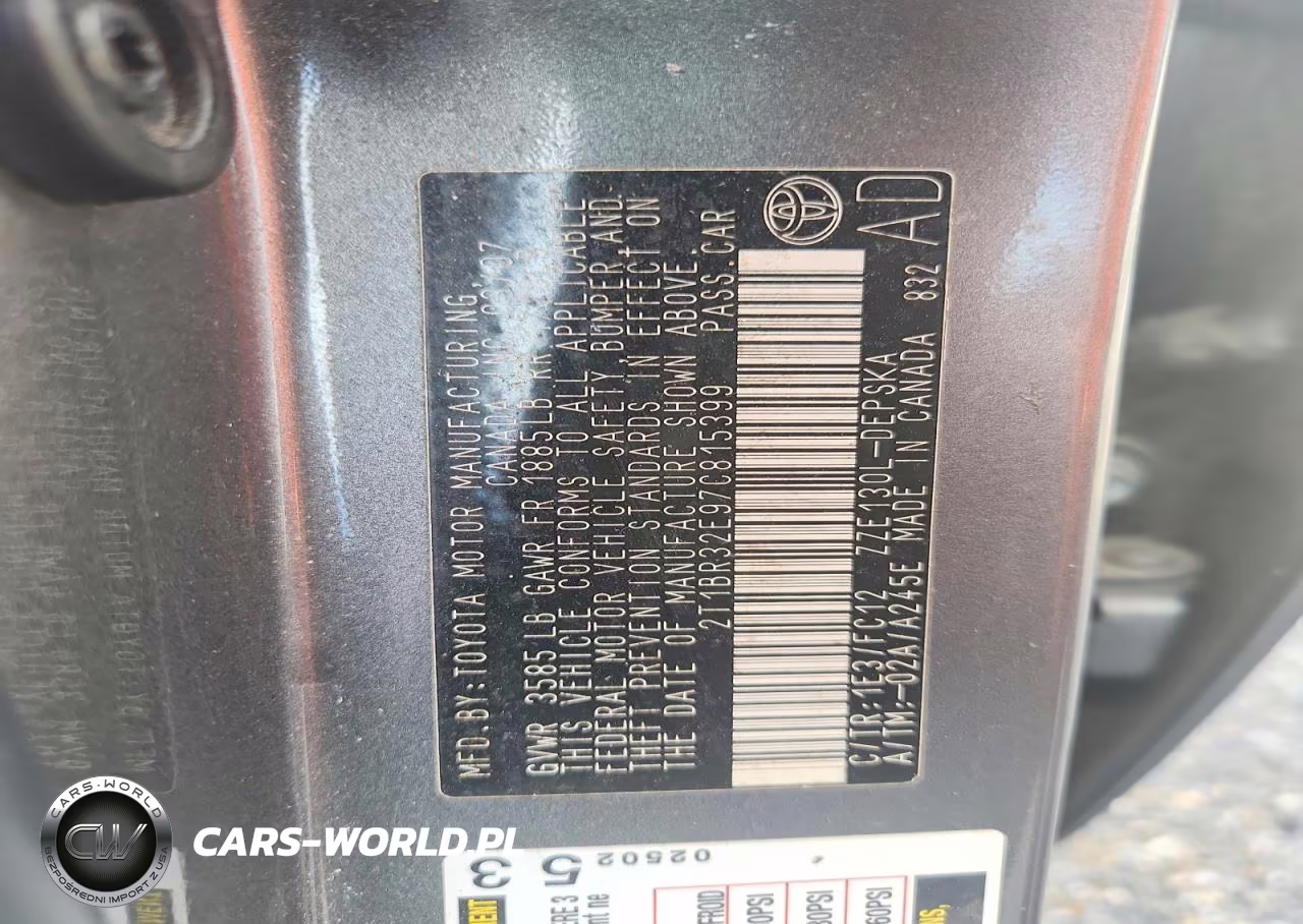 2007 Toyota Corolla S VIN:2T1BR32E97C815399 - 13