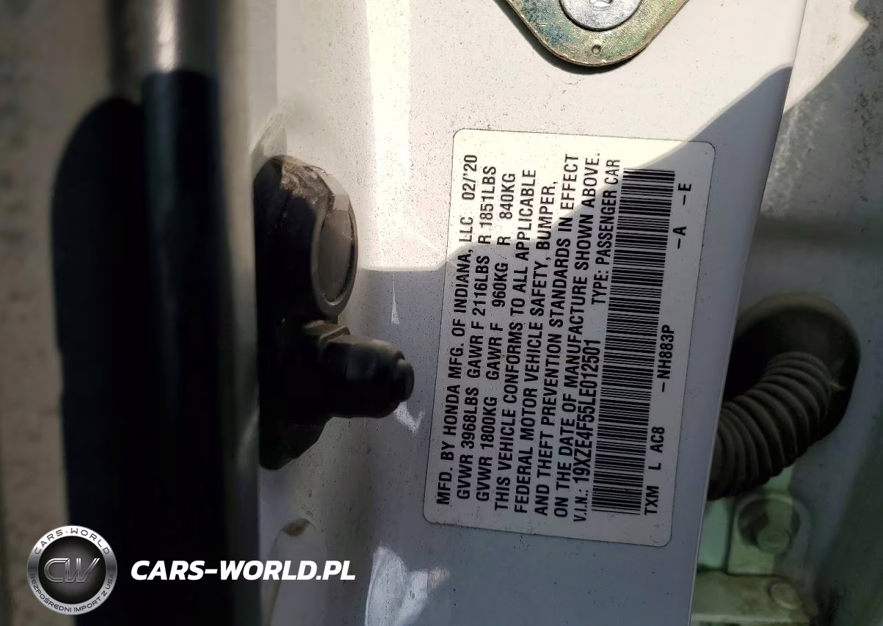 2020 Honda Insight Ex VIN:19XZE4F55LE012501 - 12
