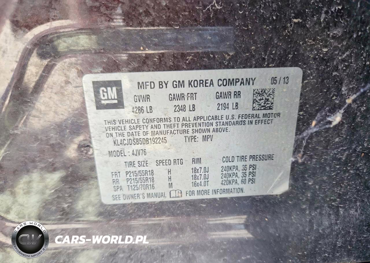 2013 Buick Encore Premium VIN:KL4CJDSB5DB192245 - 12