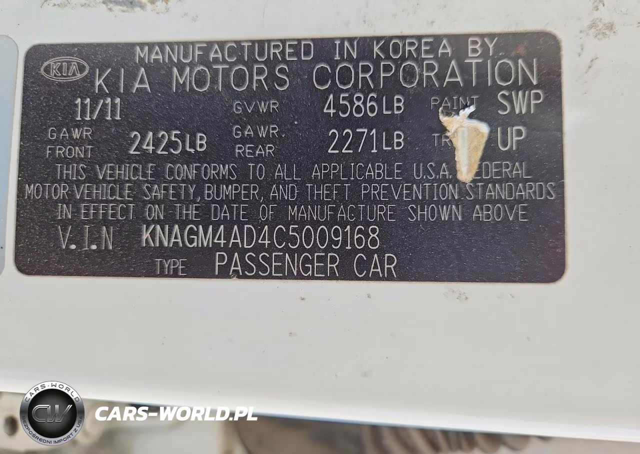 2012 Kia Optima Hybrid VIN:KNAGM4AD4C5009168 - 12