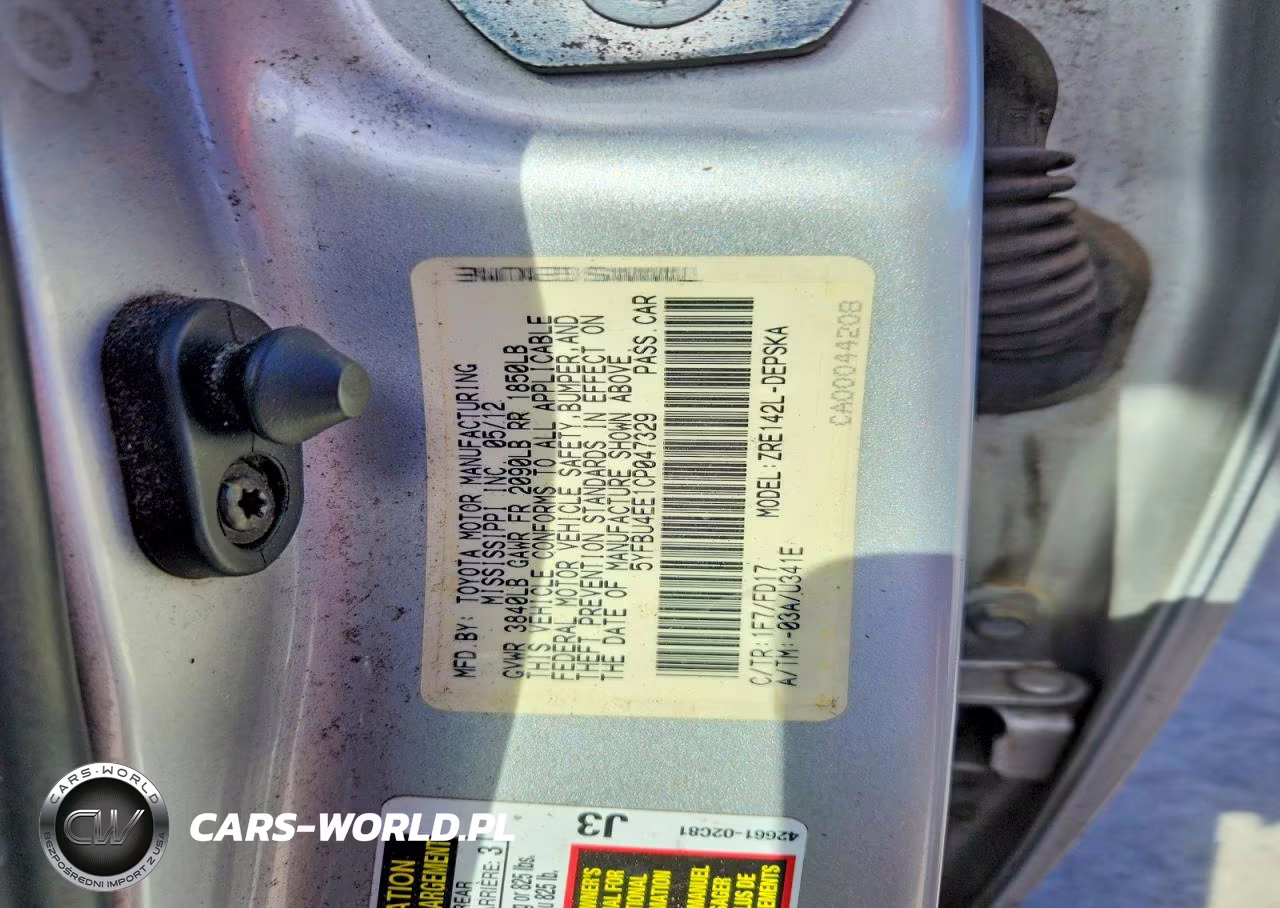 2012 Toyota Corolla S VIN:5YFBU4EE1CP047329 - 13