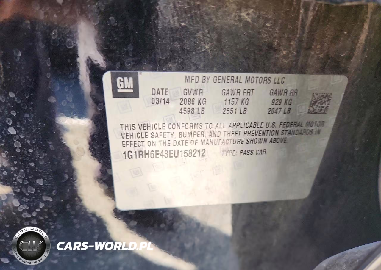 2014 Chevrolet Volt VIN:1G1RH6E43EU158212 - 12