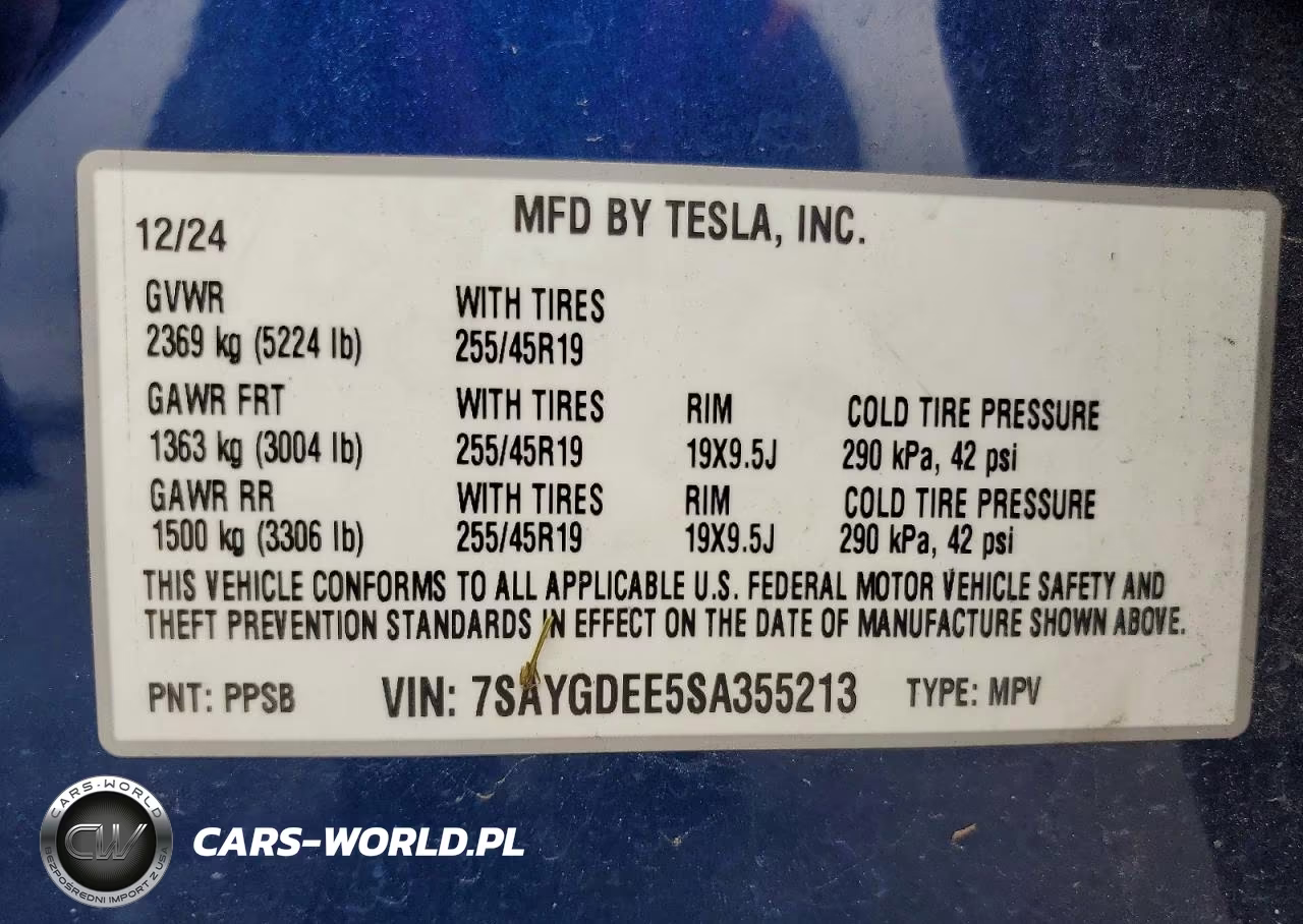 2025 Tesla Model Y VIN:7SAYGDEE5SA355213 - 12