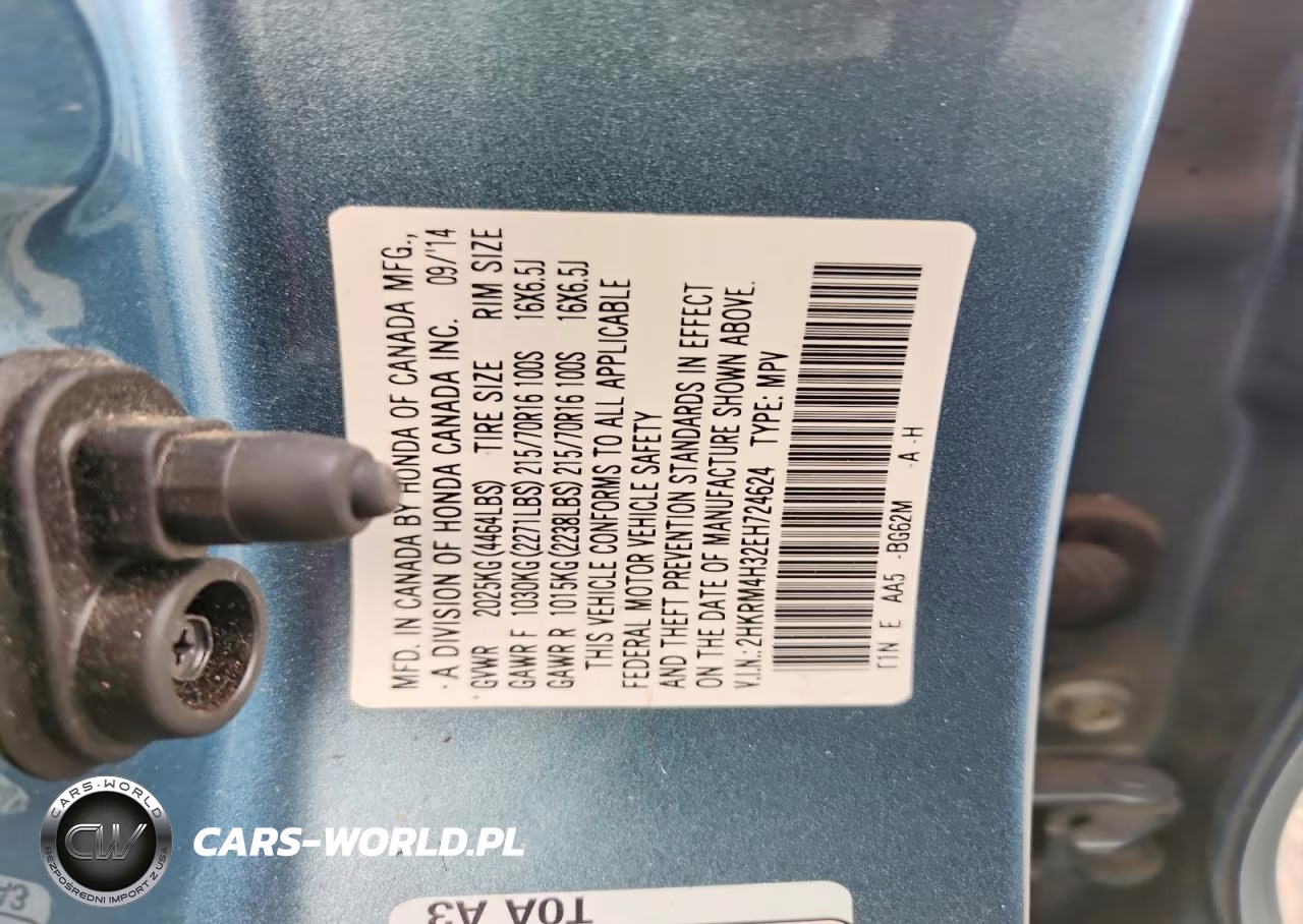 2014 Honda Cr-V Lx VIN:2HKRM4H32EH724624 - 12