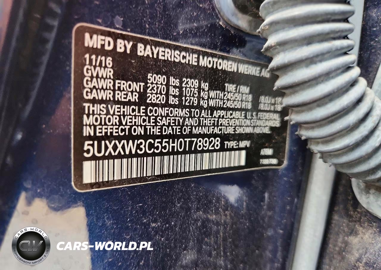 2017 BMW X4 xDrive28I VIN:5UXXW3C55H0T78928 - 12