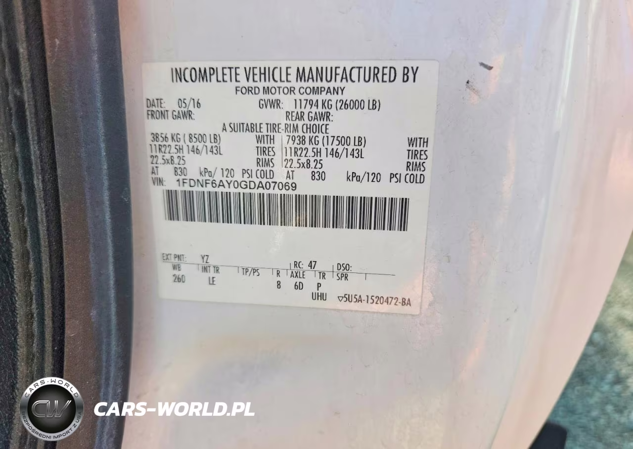 2016 Ford F650 Super Duty VIN:1FDNF6AY0GDA07069 - 13