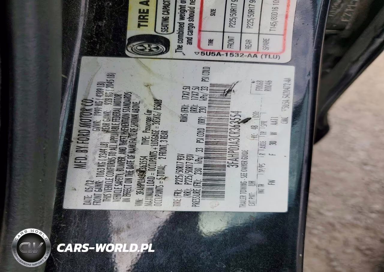 2012 Ford Fusion Sel VIN:3FAHP0JA3CR363554 - 12