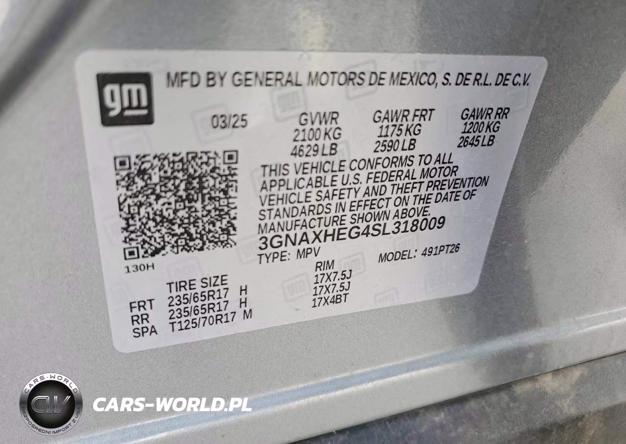 2025 Chevrolet Equinox Lt VIN:3GNAXHEG4SL318009 - 14