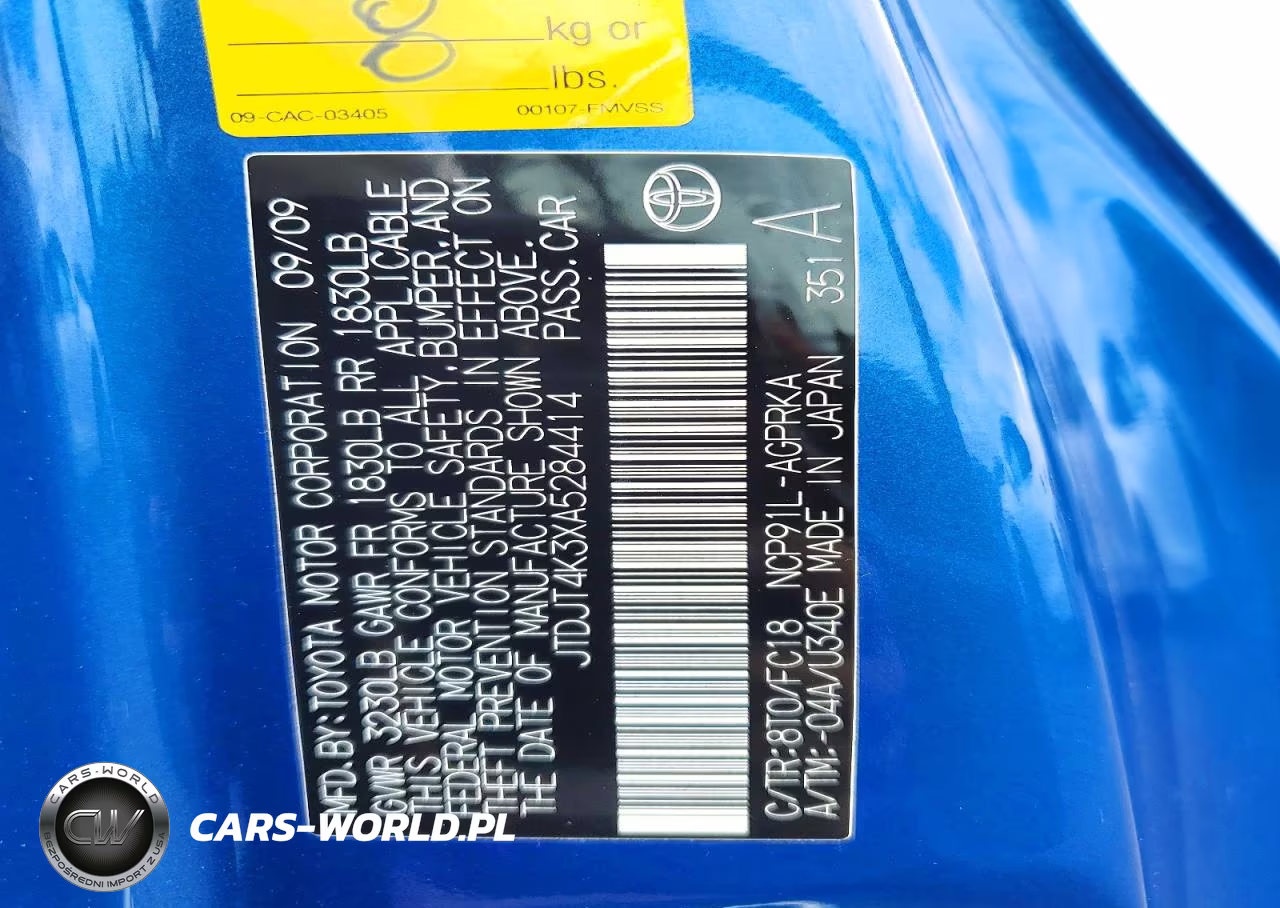 2010 Toyota Yaris Base VIN:JTDJT4K3XA5284414 - 12