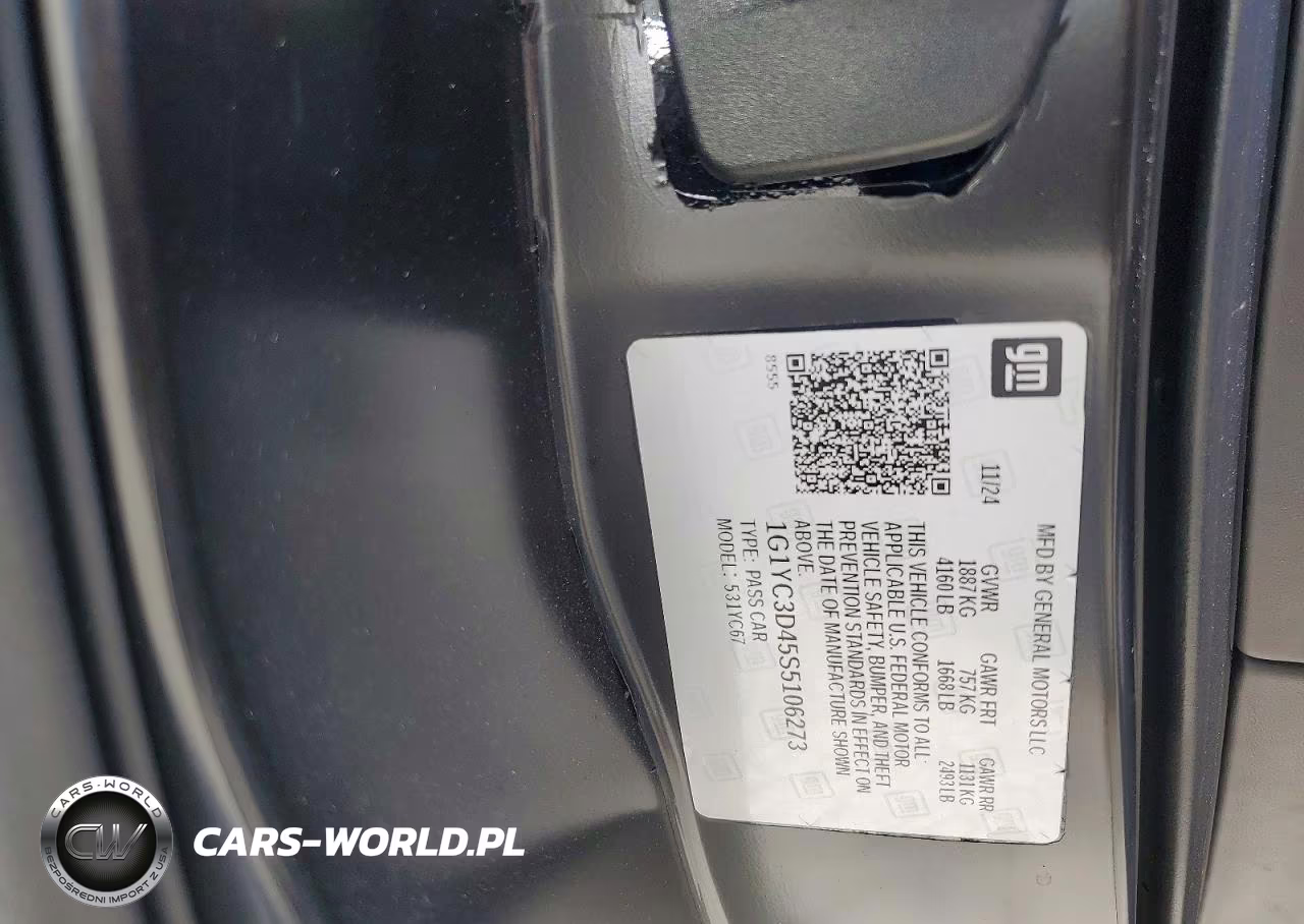 2025 Chevrolet Corvette Stingray 3Lt VIN:1G1YC3D45S5106273 - 13