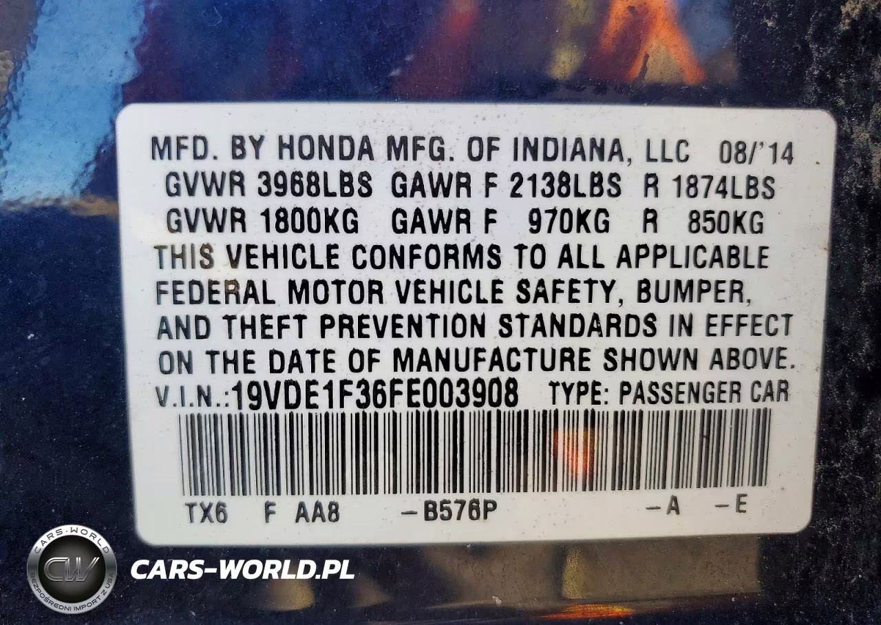2015 Acura Ilx 20 VIN:19VDE1F36FE003908 - 12