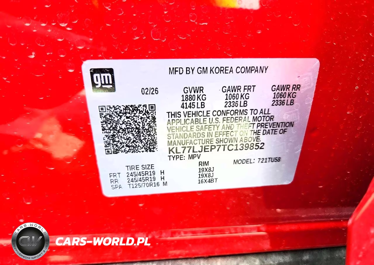 2026 Chevrolet Trax 2Rs VIN:KL77LJEP7TC139852 - 14