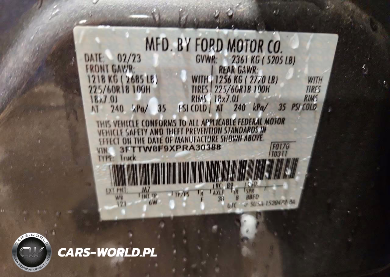 2023 Ford Maverick Lariat VIN:3FTTW8F9XPRA30388 - 12