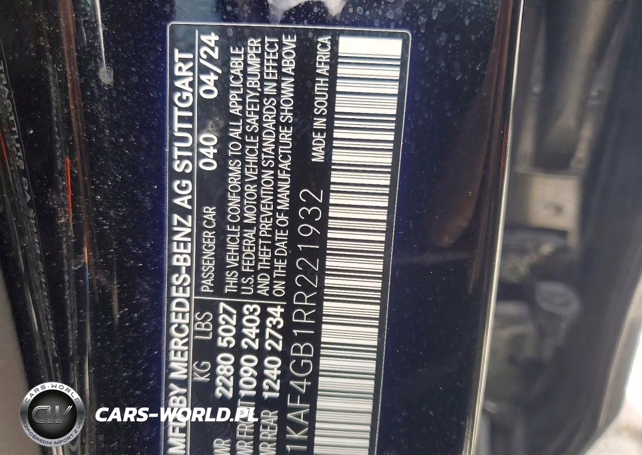 2024 Mercedes-Benz C 300 VIN:W1KAF4GB1RR221932 - 12