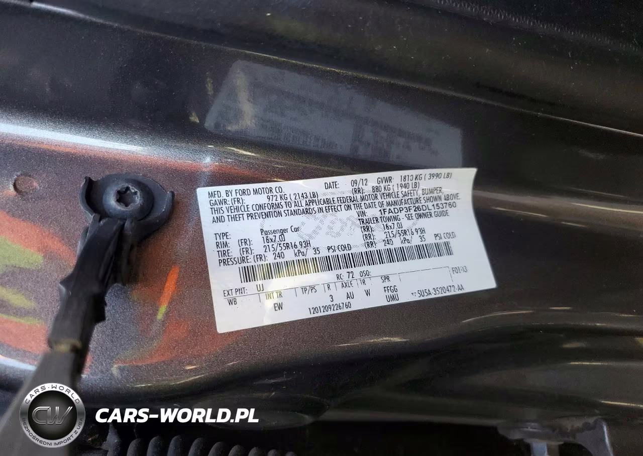 2013 Ford Focus Se VIN:1FADP3F26DL153760 - 12
