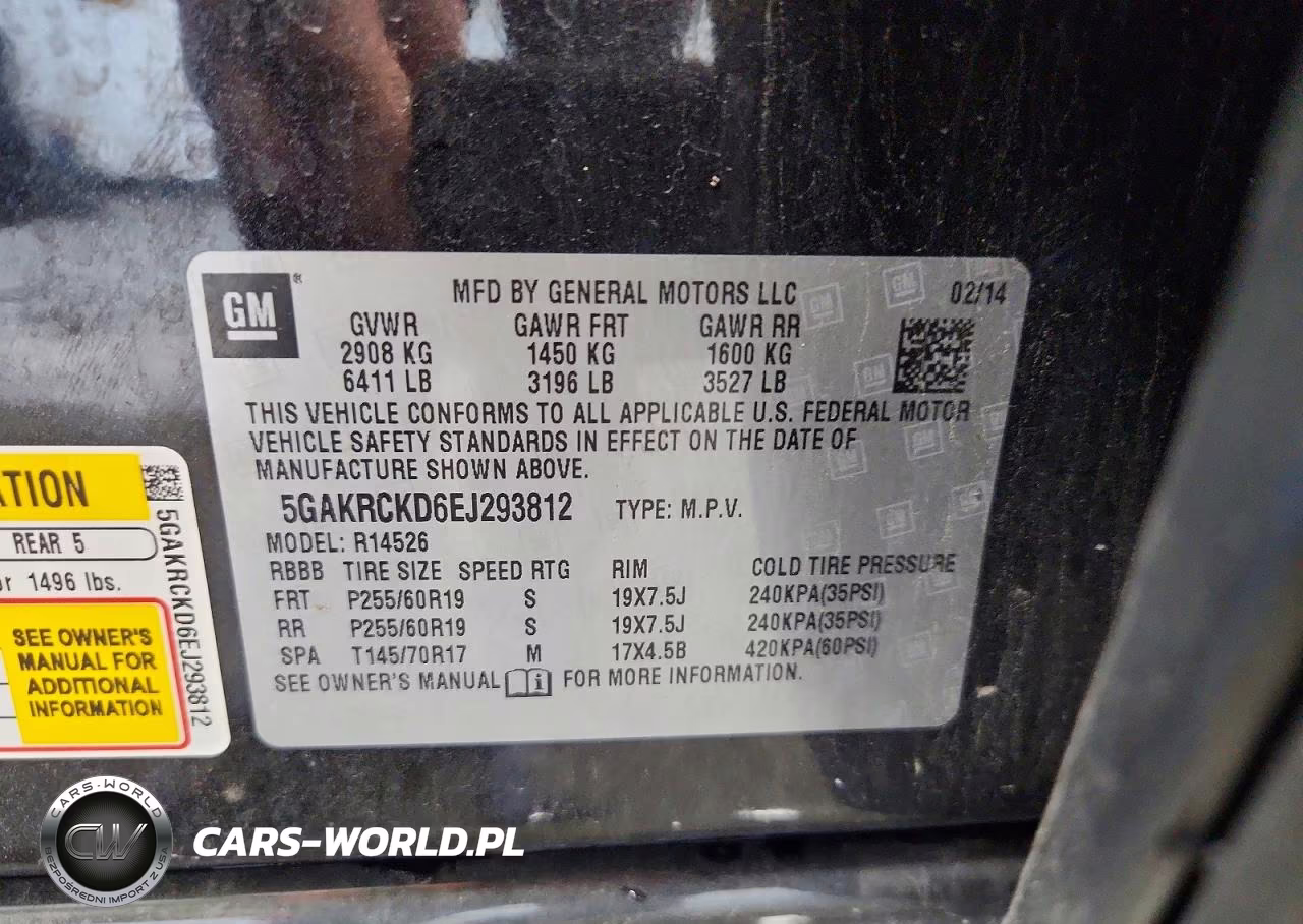 2014 Buick Enclave VIN:5GAKRCKD6EJ293812 - 13