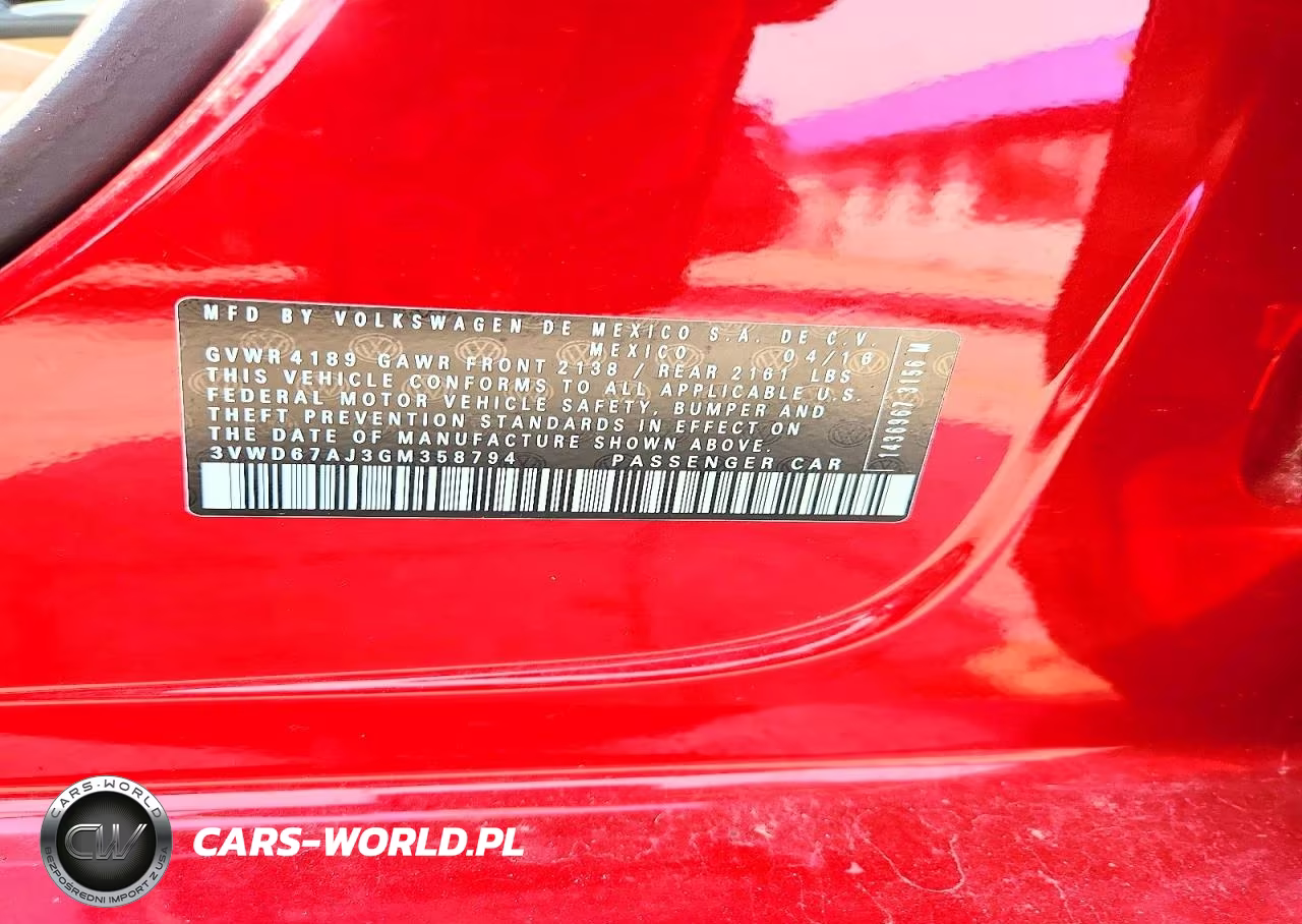 2016 Volkswagen Jetta Se VIN:3VWD67AJ3GM358794 - 12