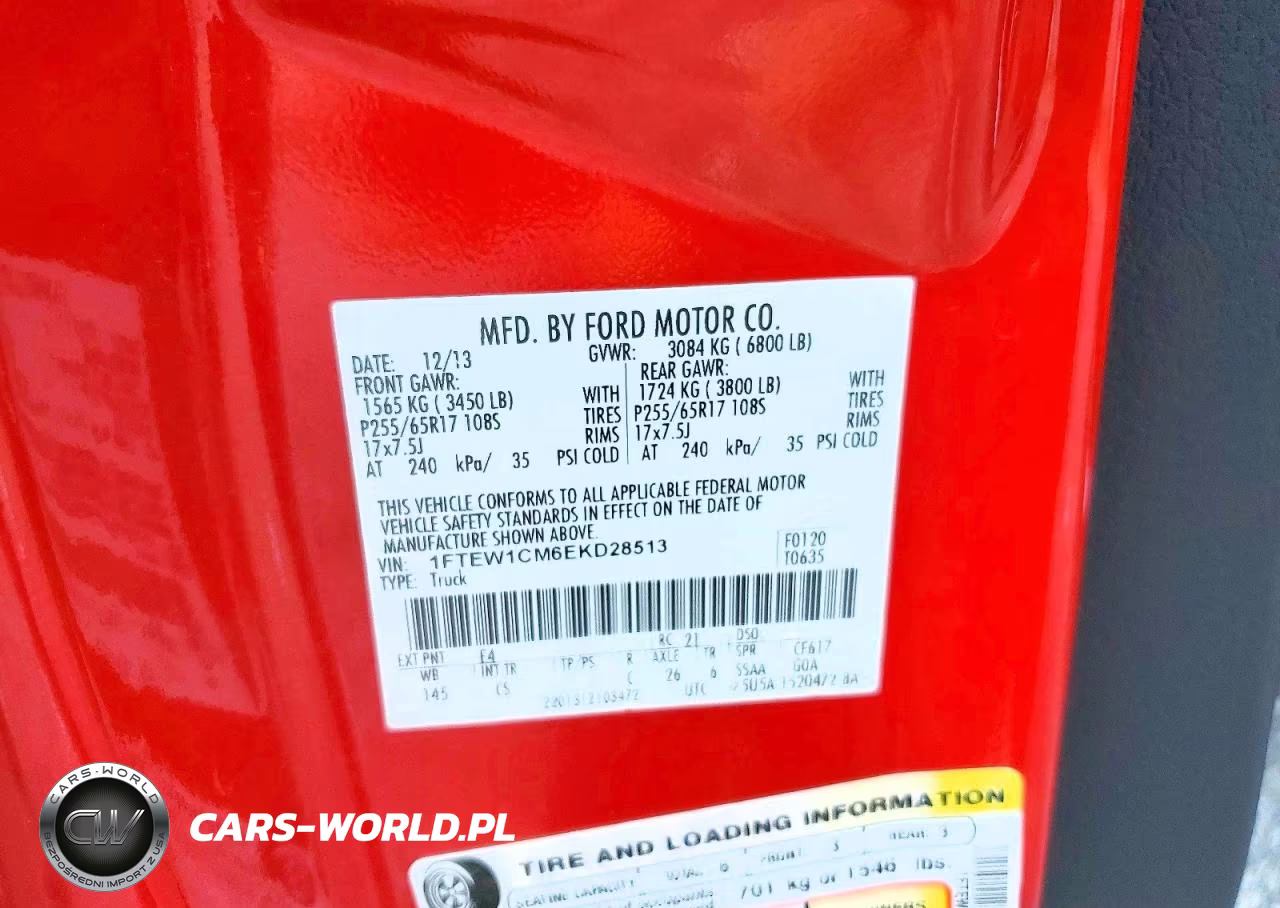 2014 Ford F150 Supercrew VIN:1FTEW1CM6EKD28513 - 13