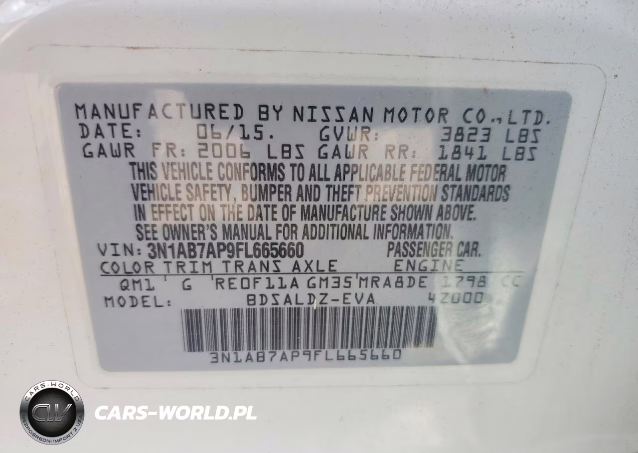 2015 Nissan Sentra Sv VIN:3N1AB7AP9FL665660 - 13