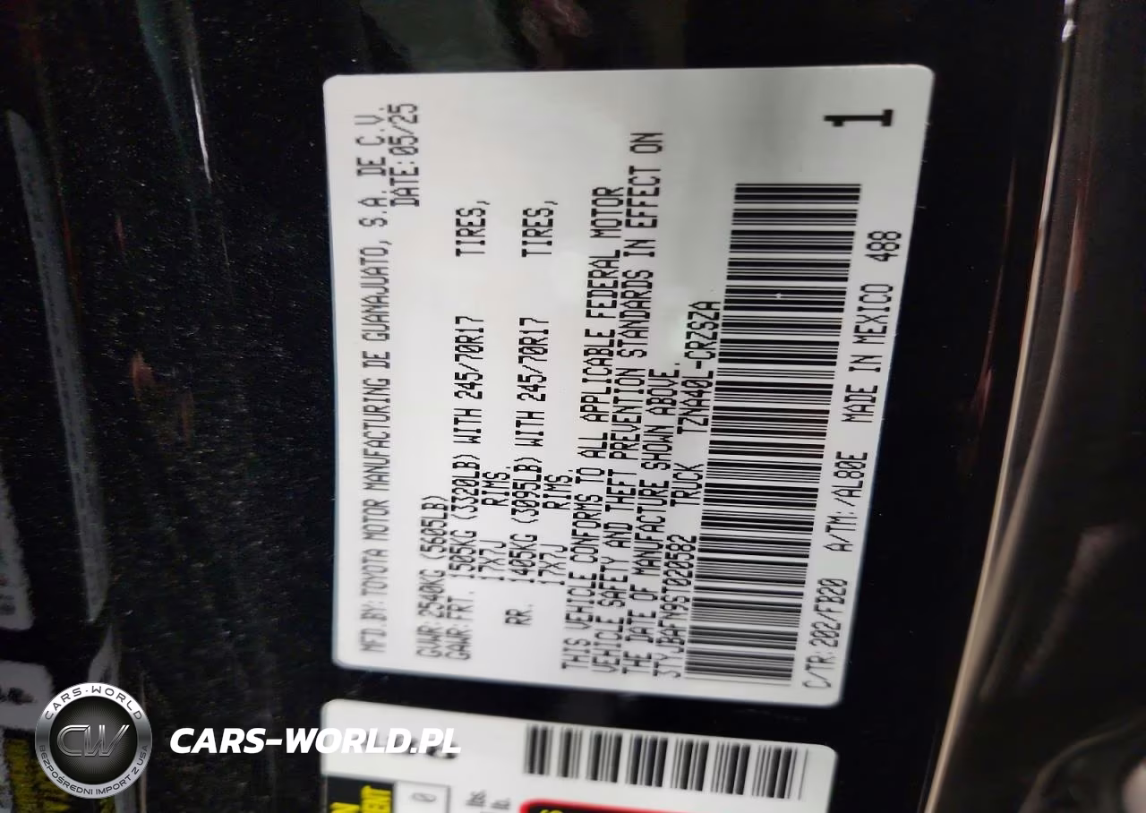 2025 Toyota Tacoma Sr5 VIN:3TYJBAFN9ST020582 - 12