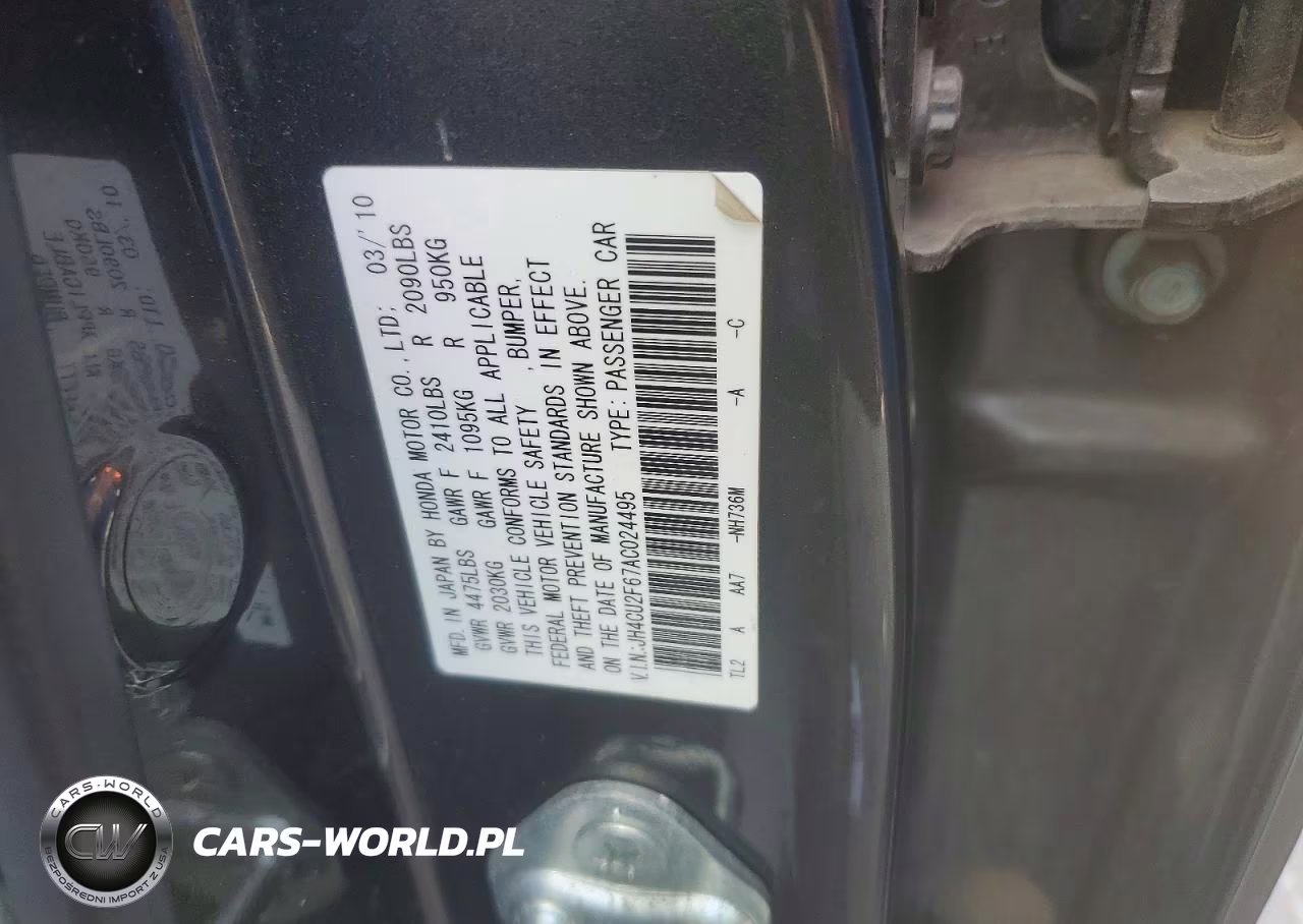 2010 Acura Tsx VIN:JH4CU2F67AC024495 - 12