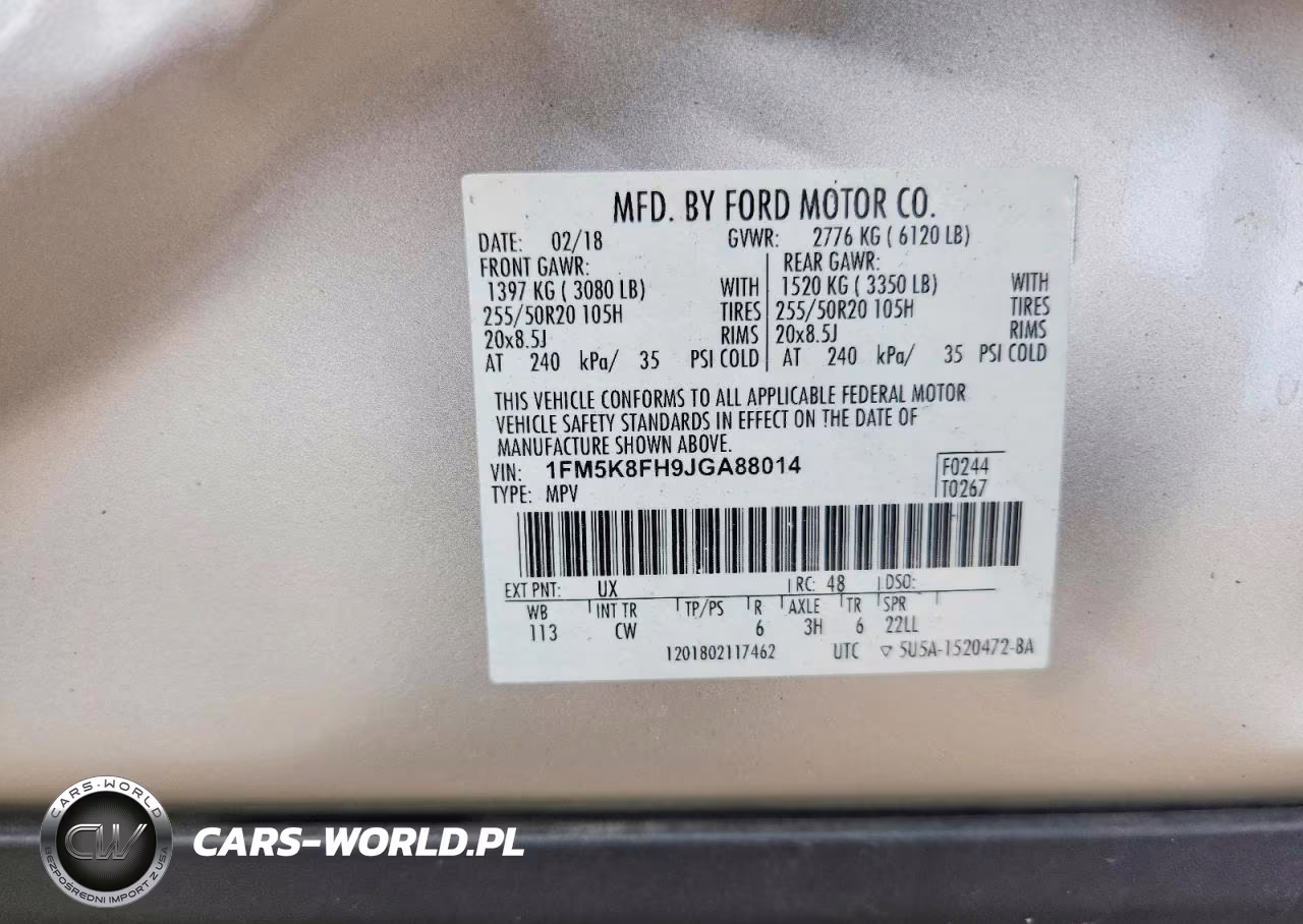 2018 Ford Explorer Limited VIN:1FM5K8FH9JGA88014 - 12