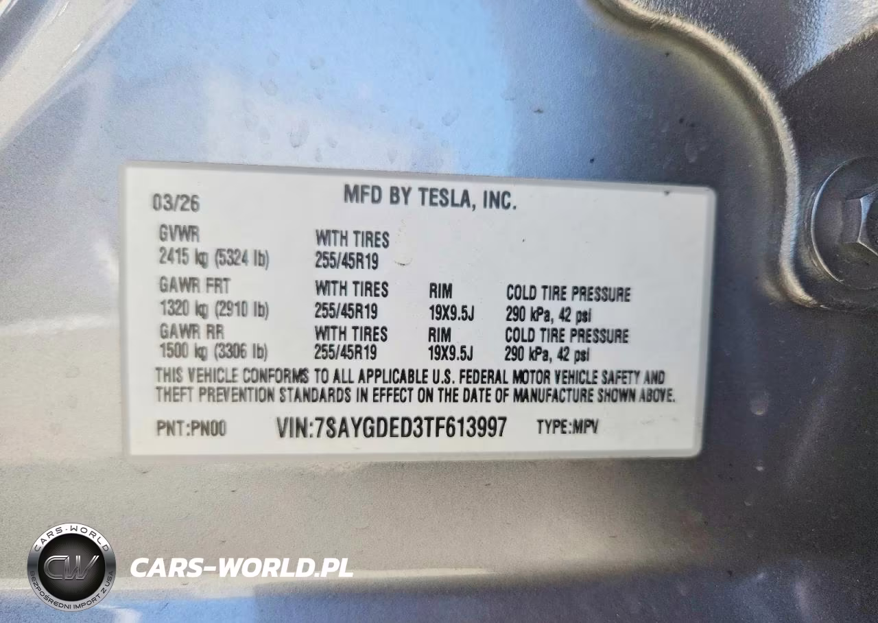 2026 Tesla Model Y VIN:7SAYGDED3TF613997 - 14