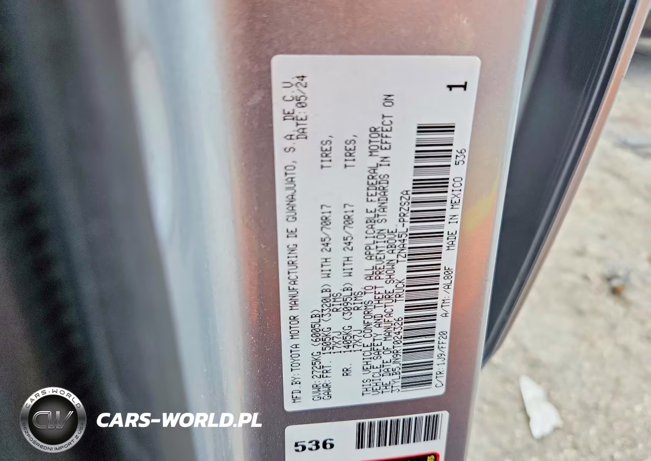 2024 Toyota Tacoma Sr5 VIN:3TYLB5JN9RT024326 - 12