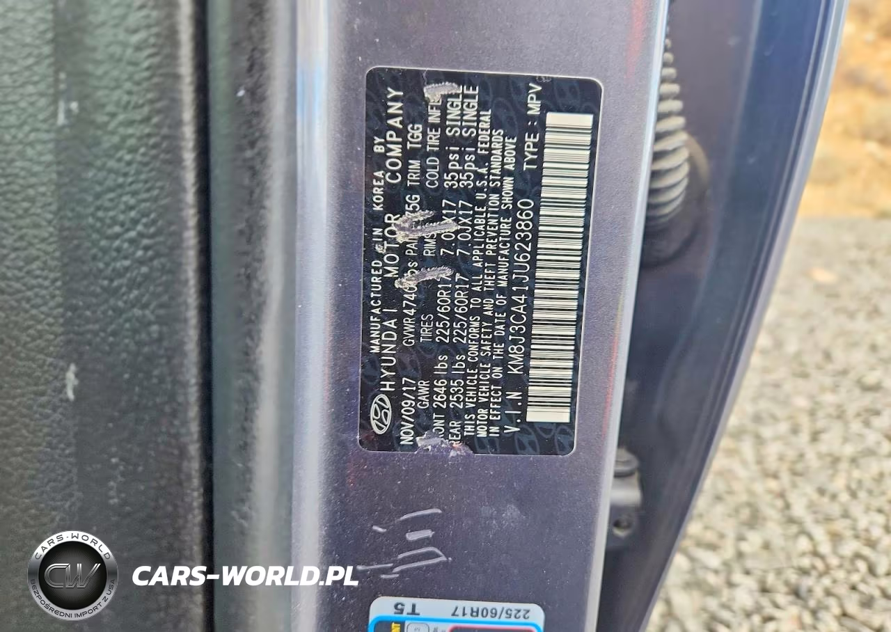 2018 Hyundai Tucson Sel VIN:KM8J3CA41JU623860 - 13