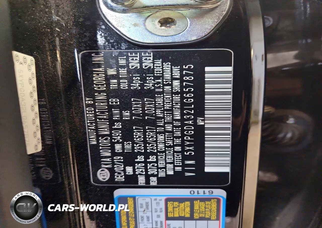 2020 Kia Sorento Lx VIN:5XYPGDA32LG657875 - 13