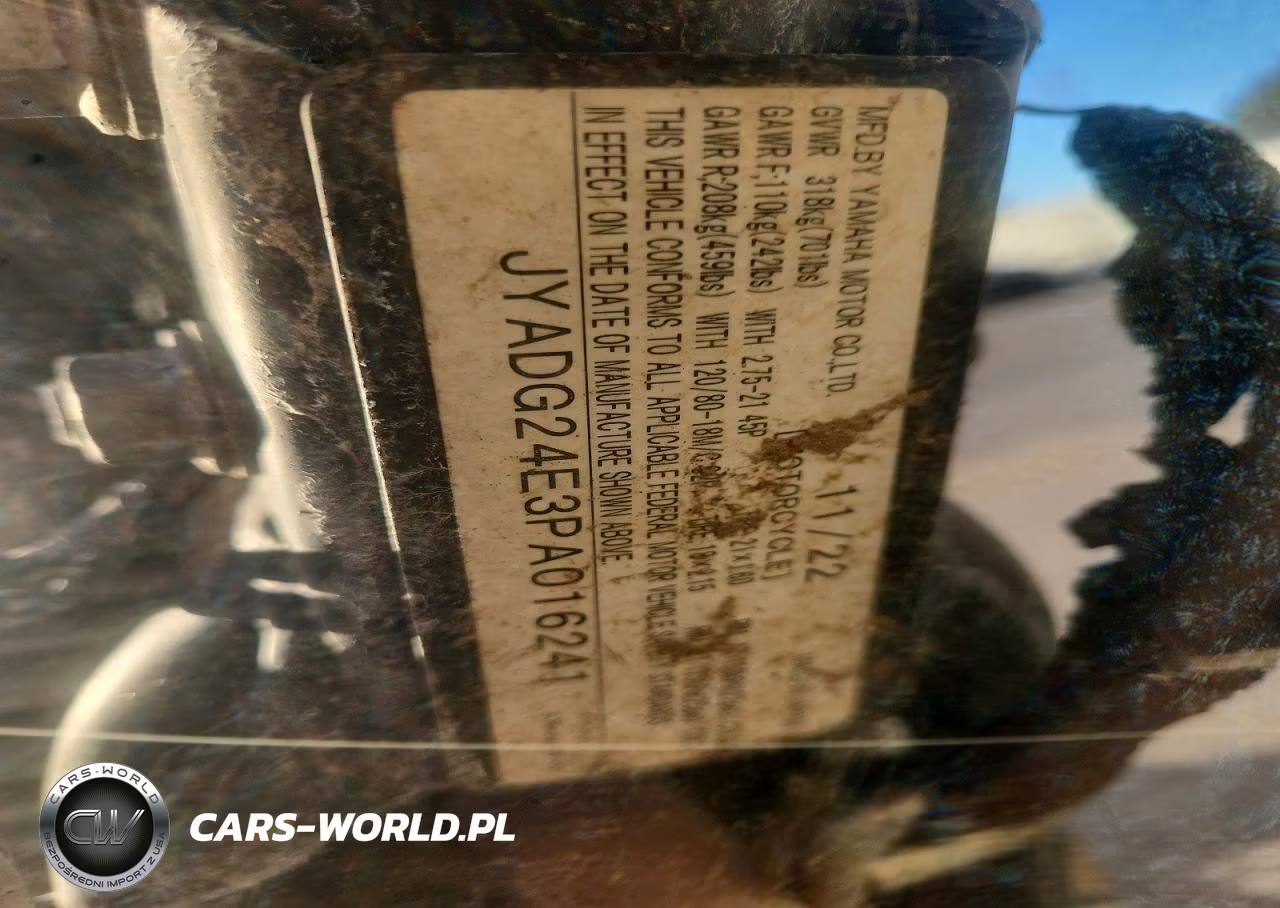 2023 Yamaha Xt250 VIN:JYADG24E3PA016241 - 8