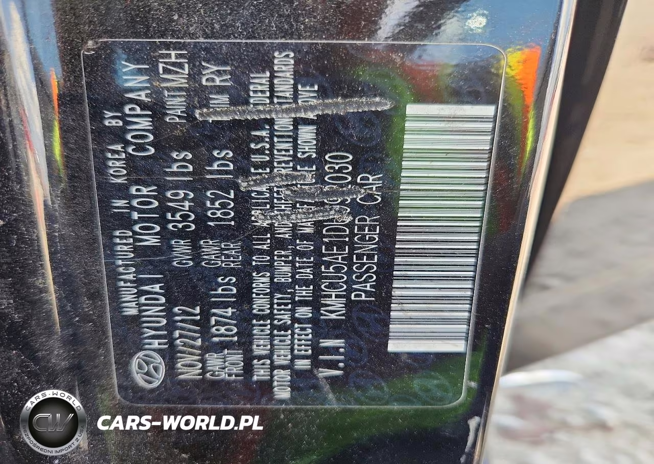 2013 Hyundai Accent Se VIN:KMHCU5AE1DU092030 - 12