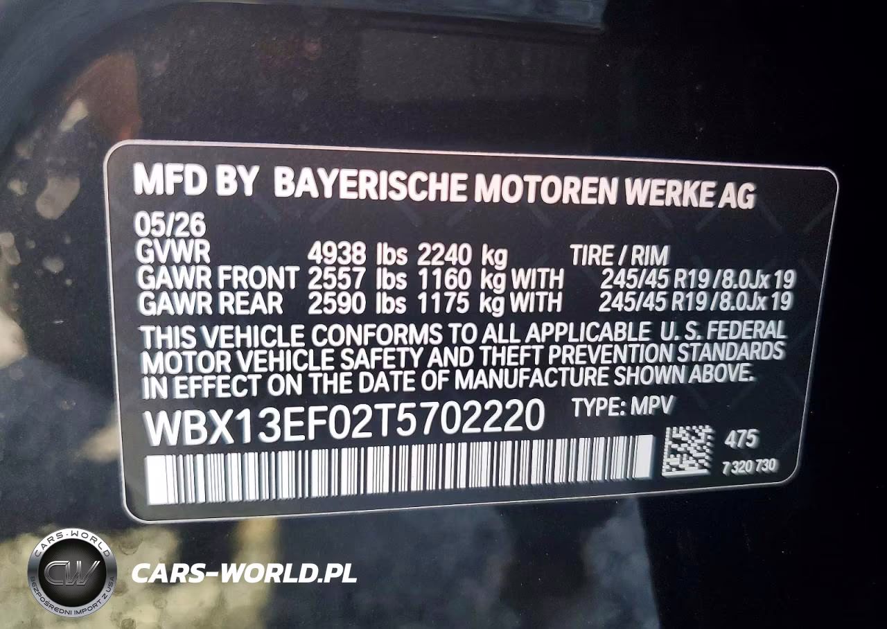 2026 BMW X1 M35I VIN:WBX13EF02T5702220 - 13