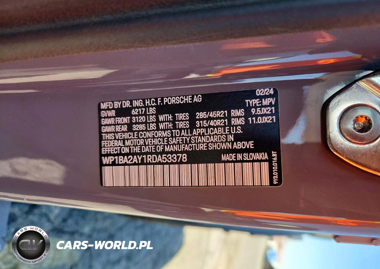 2024 Porsche Cayenne Coupe VIN:WP1BA2AY1RDA53378 - 13