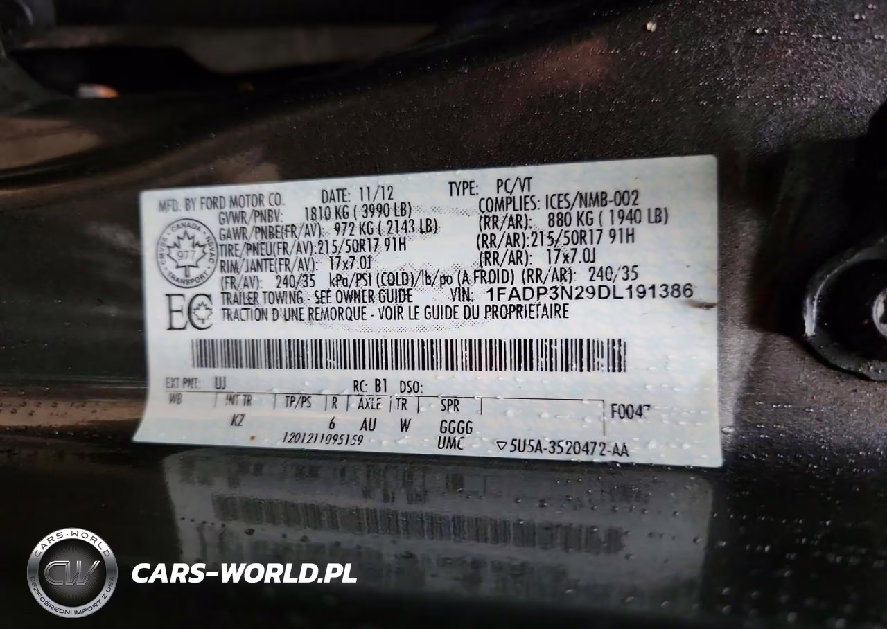 2013 Ford Focus Titanium VIN:1FADP3N29DL191386 - 12