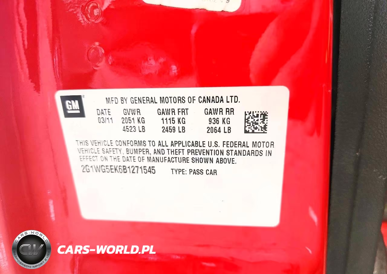 2011 Chevrolet Impala Lt VIN:2G1WG5EK6B1271545 - 12