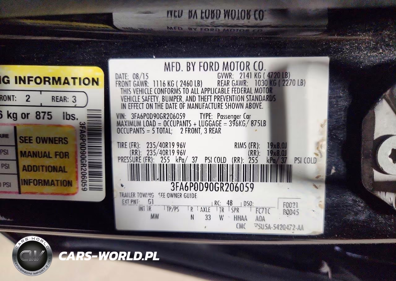 2016 Ford Fusion Titanium VIN:3FA6P0D90GR206059 - 12