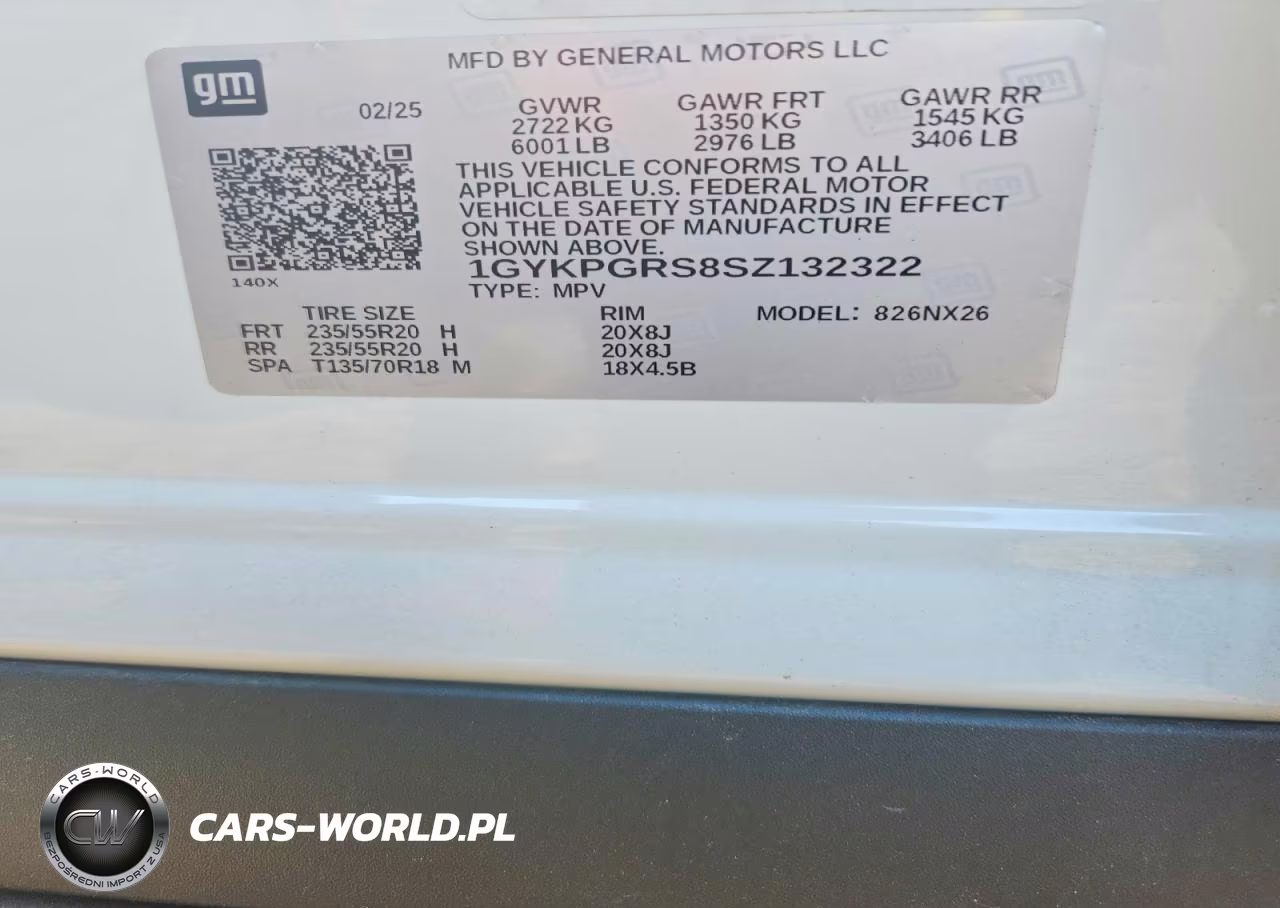2025 Cadillac Xt6 Sport VIN:1GYKPGRS8SZ132322 - 14
