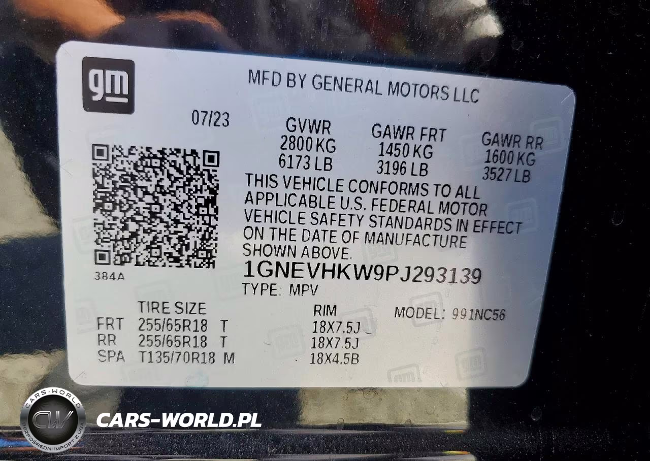 2023 Chevrolet Traverse Lt VIN:1GNEVHKW9PJ293139 - 14