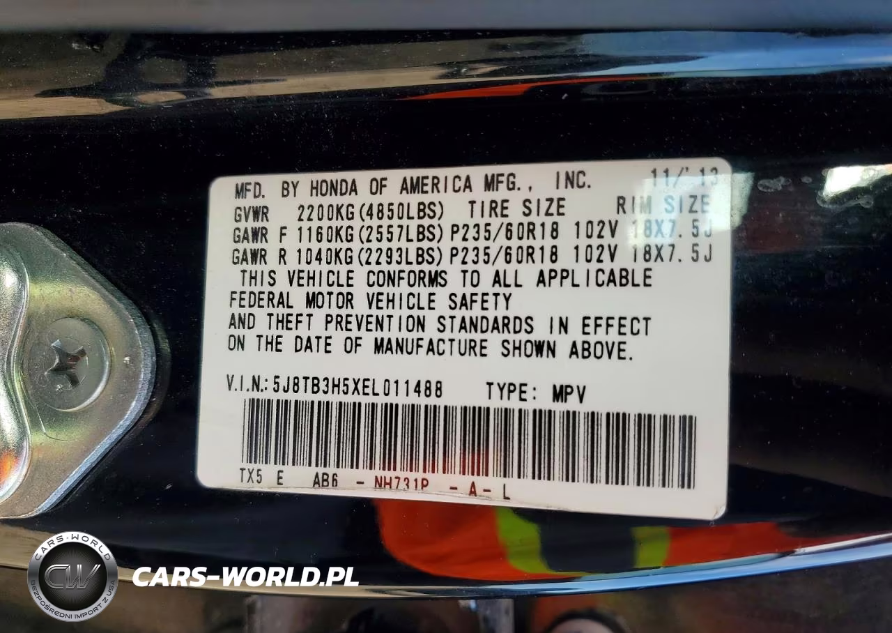 2014 Acura Rdx Technology VIN:5J8TB3H5XEL011488 - 13