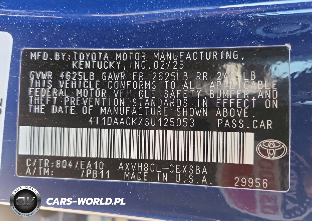 2025 Toyota Camry Se VIN:4T1DAACK7SU125053 - 13