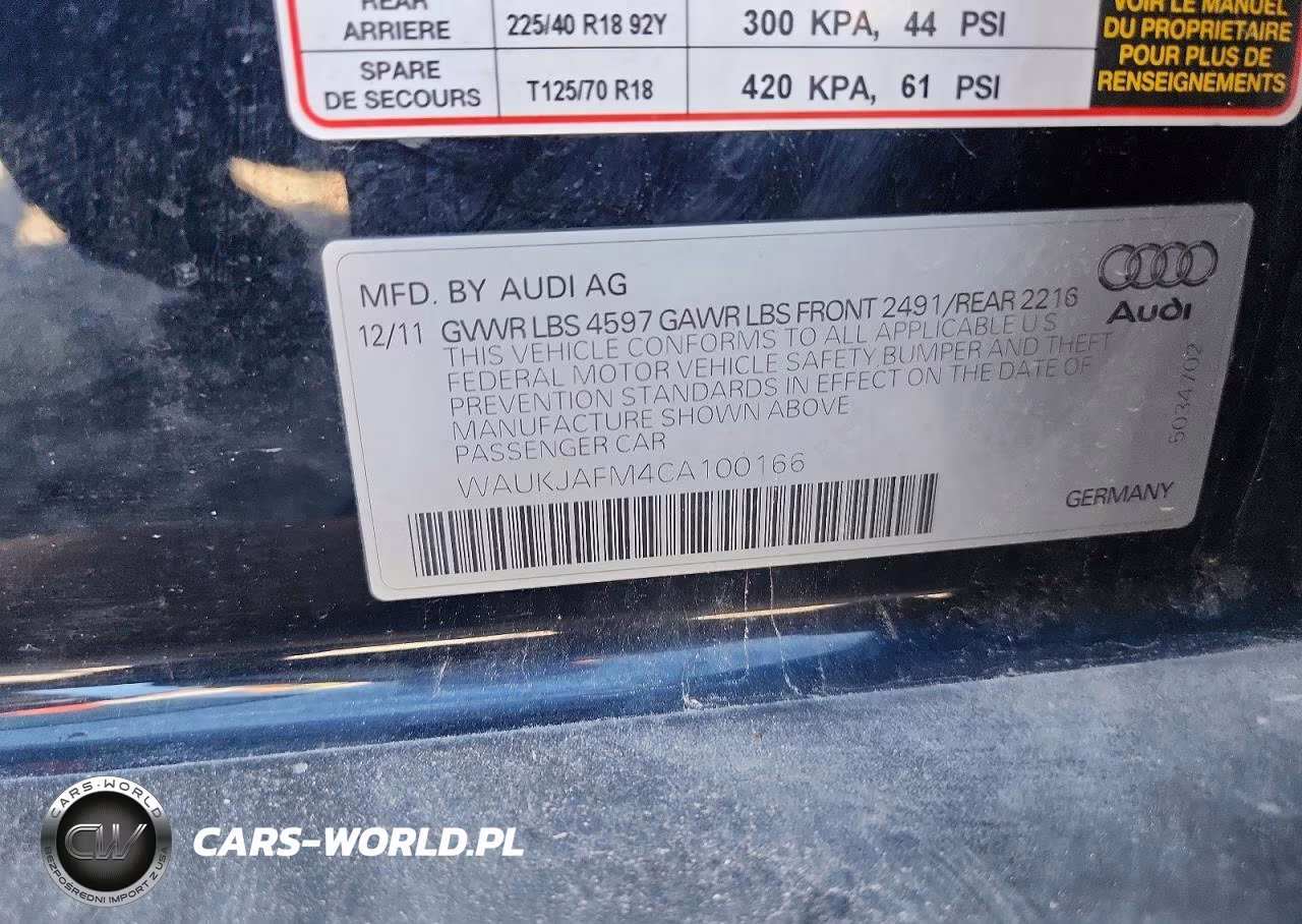 2012 Audi A3 Premium Plus VIN:WAUKJAFM4CA100166 - 12