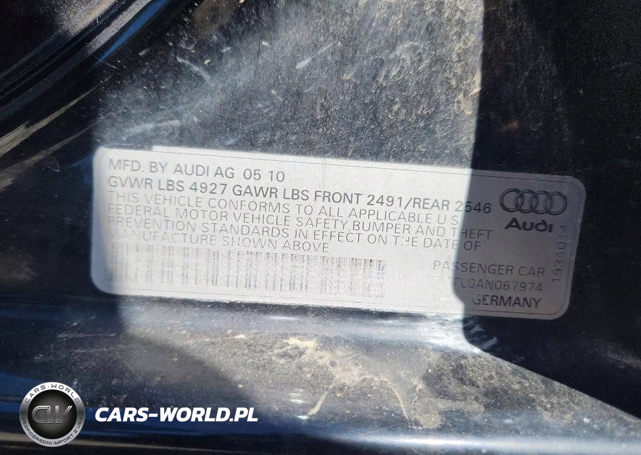 2010 Audi A4 Premium Plus VIN:WAUFFAFL0AN067974 - 12