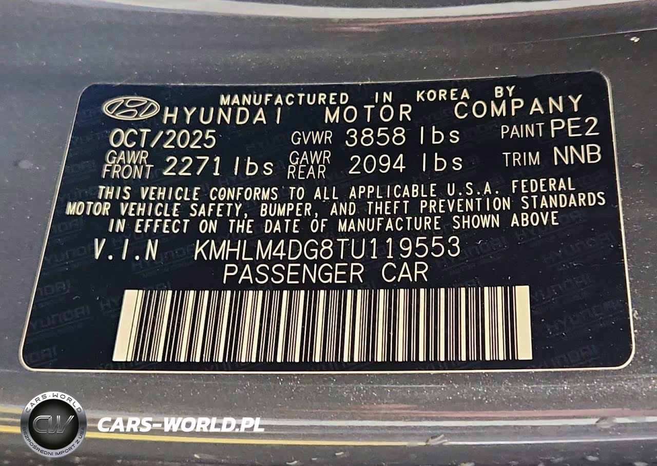 2026 Hyundai Elantra Sel Sport VIN:KMHLM4DG8TU119553 - 12