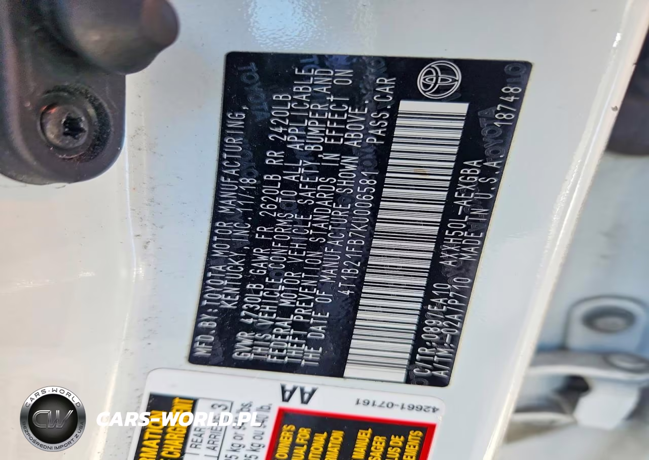 2019 Toyota Avalon Hybrid Xle VIN:4T1B21FB7KU006581 - 12