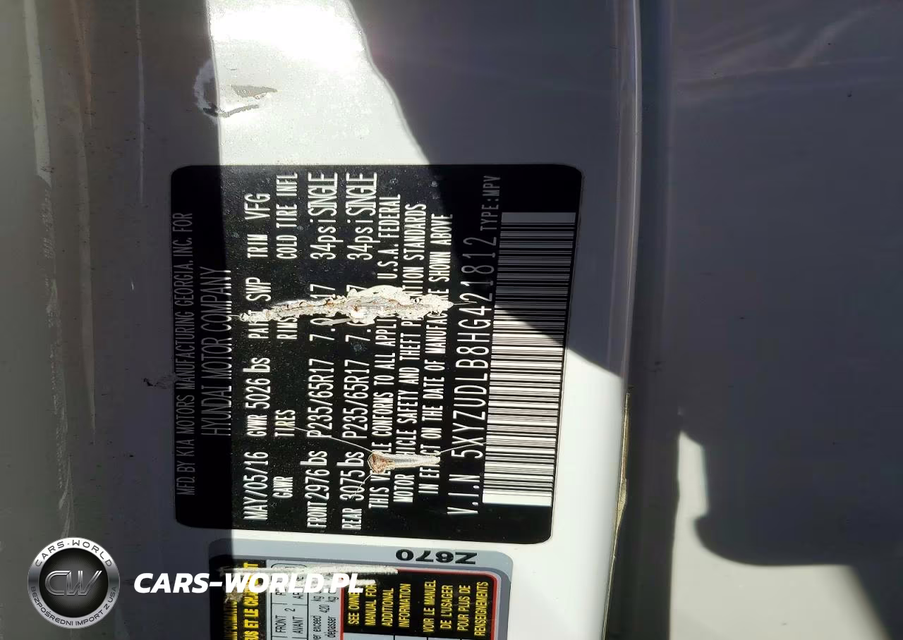 2017 Hyundai Santa Fe Sport 2.4L VIN:5XYZUDLB8HG421812 - 12