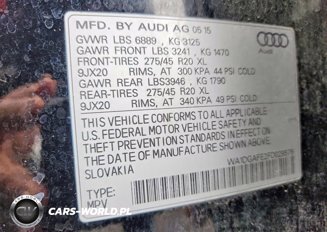 2015 Audi Q7 3.0T S Line Prestige VIN:WA1DGAFE2FD028576 - 13