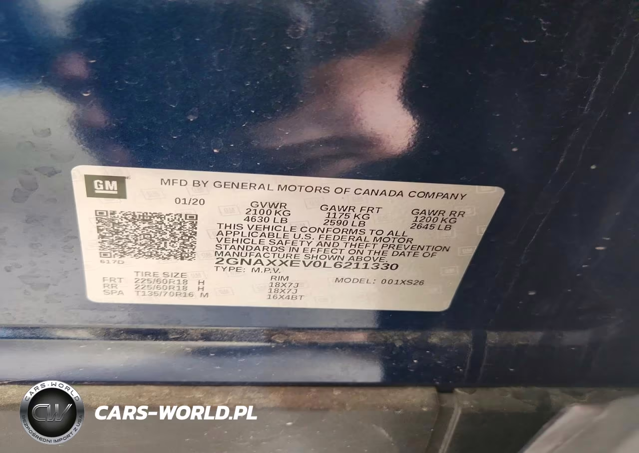 2020 Chevrolet Equinox Premier VIN:2GNAXXEV0L6211330 - 13